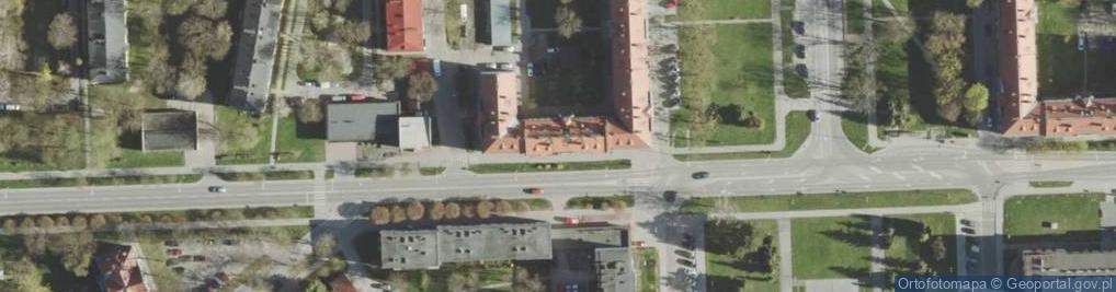 Zdjęcie satelitarne I Pułku Szwoleżerów ul.