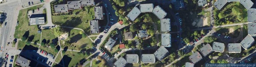 Zdjęcie satelitarne Kostki Napierskiego Aleksandra ul.