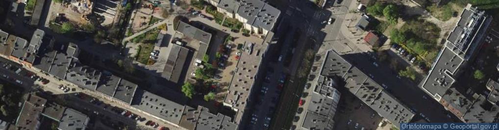 Zdjęcie satelitarne Komuny Paryskiej ul.