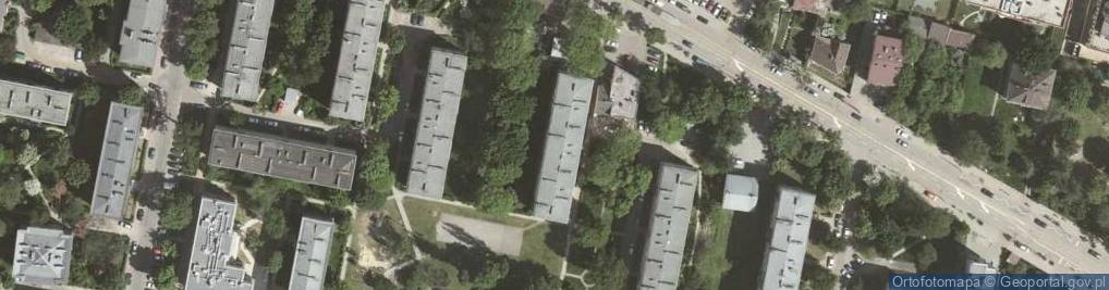Zdjęcie satelitarne Krzywy Zaułek ul.