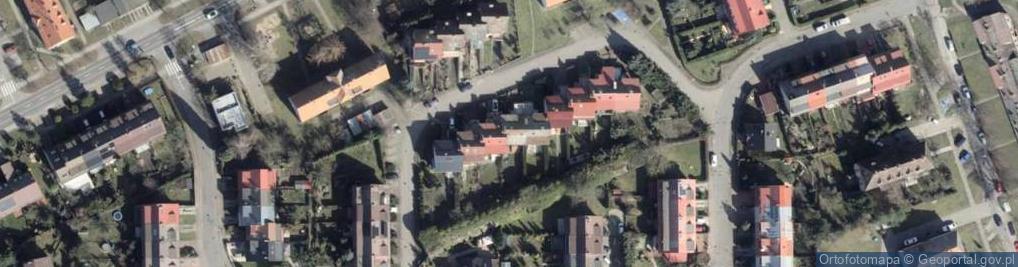 Zdjęcie satelitarne Krzywa ul.