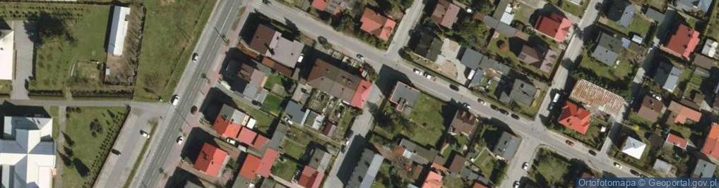 Zdjęcie satelitarne Księżacka ul.
