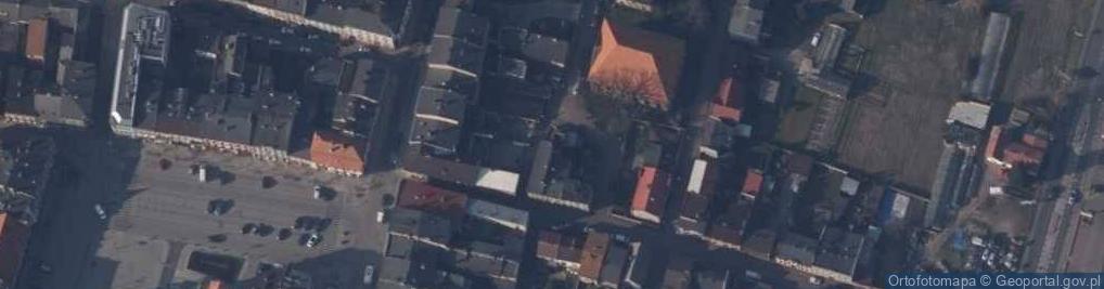 Zdjęcie satelitarne Łazienkowa ul.