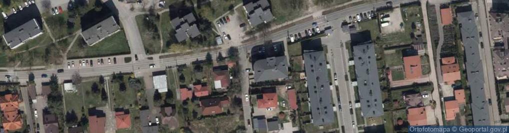 Zdjęcie satelitarne Łabędzia ul.