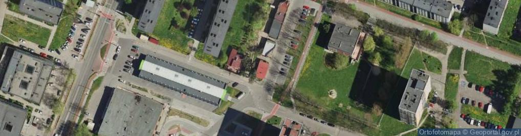 Zdjęcie satelitarne Miasta Auby ul.