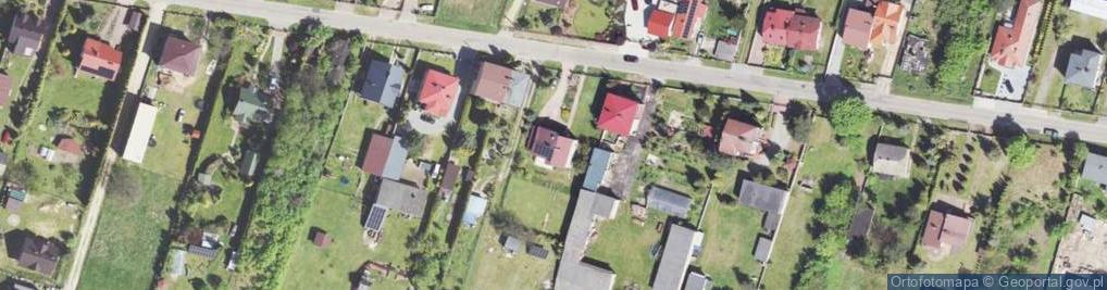 Zdjęcie satelitarne Modrzewiowa ul.