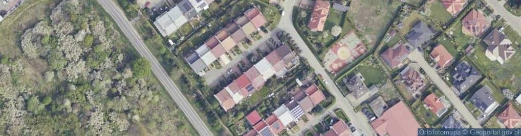 Zdjęcie satelitarne Modrzewiowa ul.