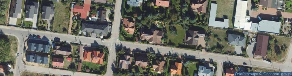 Zdjęcie satelitarne Modrzewiowa ul.