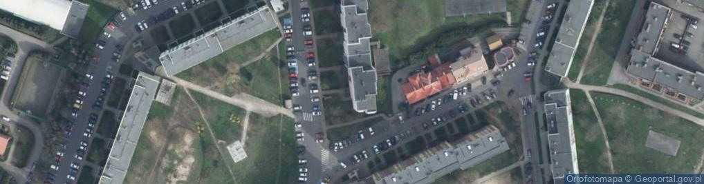 Zdjęcie satelitarne Modrzewiowa ul.