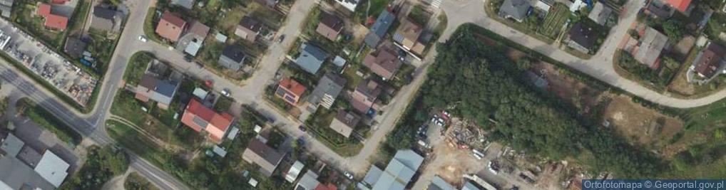 Zdjęcie satelitarne Modrzewiowa ul.
