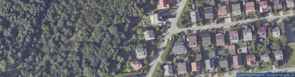 Zdjęcie satelitarne Modrzewiowa ul.