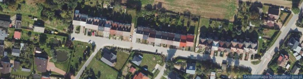 Zdjęcie satelitarne Modrzewiowa ul.