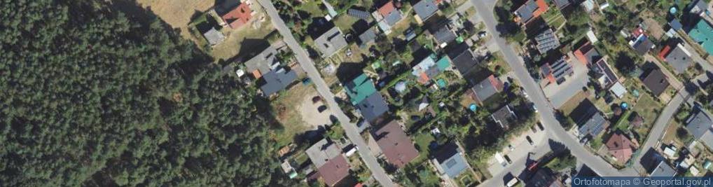 Zdjęcie satelitarne Modrzewiowa ul.