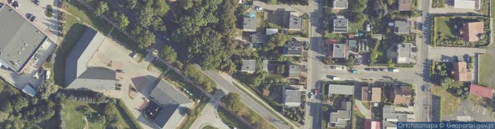 Zdjęcie satelitarne Modrzewiowa ul.
