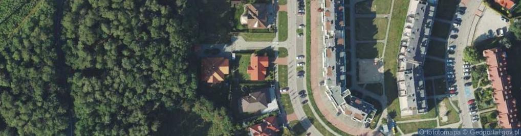 Zdjęcie satelitarne Modrzewiowa ul.
