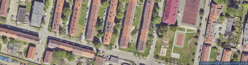 Zdjęcie satelitarne Myśliwca Serafina, por. ul.