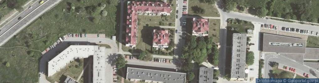 Zdjęcie satelitarne Nowohucka ul.