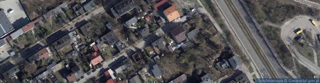 Zdjęcie satelitarne Okręgowa ul.