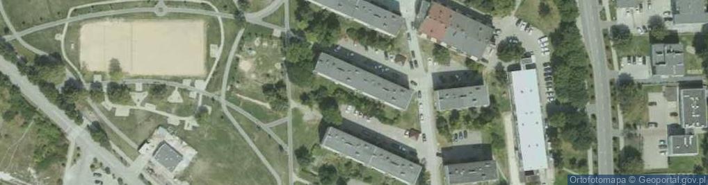 Zdjęcie satelitarne Osiedle Pułaskiego Kazimierza, gen. os.