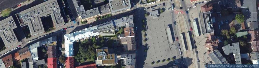 Zdjęcie satelitarne Plac Bohaterów Getta pl.