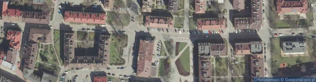 Zdjęcie satelitarne Plac Więźniów KL Auschwitz pl.