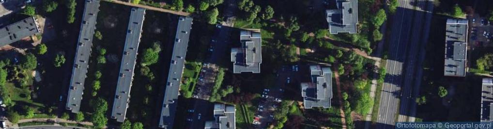 Zdjęcie satelitarne Polskiego Czerwonego Krzyża ul.