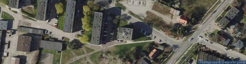 Zdjęcie satelitarne Polskiego Czerwonego Krzyża ul.
