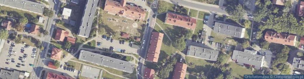 Zdjęcie satelitarne Polskiego Czerwonego Krzyża ul.