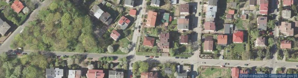 Zdjęcie satelitarne Początkowa ul.