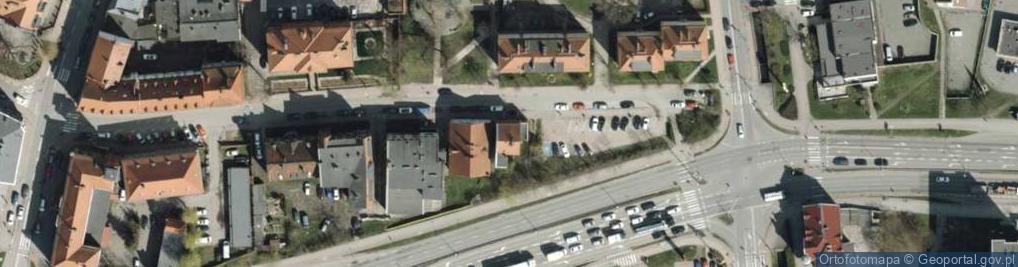 Zdjęcie satelitarne Poczty Gdańskiej ul.