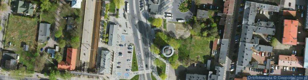 Zdjęcie satelitarne Polskiej Organizacji Wojskowej ul.