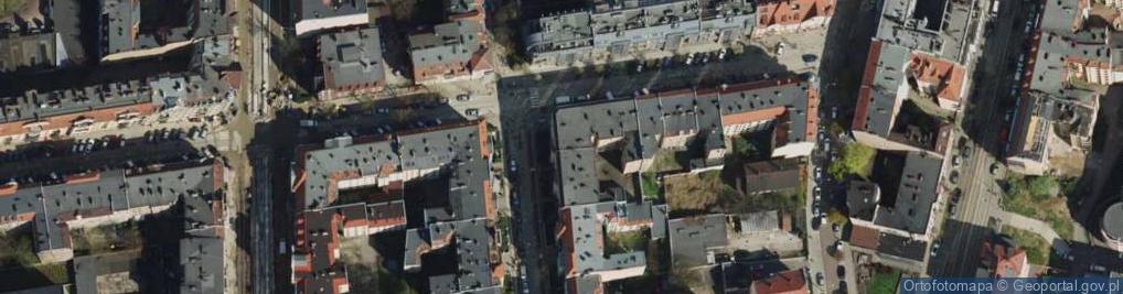 Zdjęcie satelitarne Poplińskich ul.