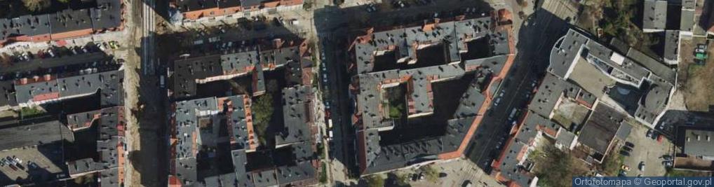 Zdjęcie satelitarne Poplińskich ul.