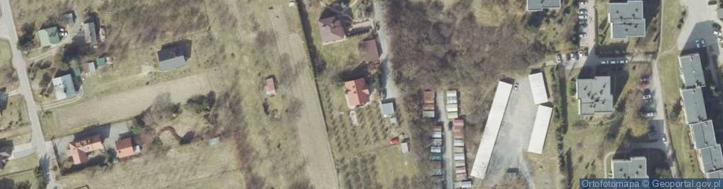 Zdjęcie satelitarne Polskiej Organizacji Wojskowej ul.