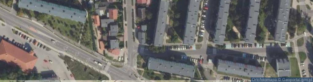 Zdjęcie satelitarne Polskiej Organizacji Wojskowej ul.