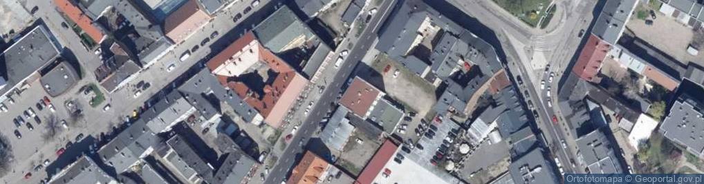 Zdjęcie satelitarne Polskiej Organizacji Wojskowej ul.