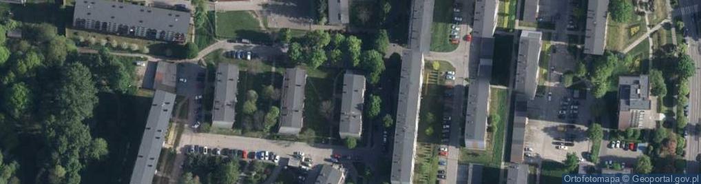 Zdjęcie satelitarne Polskiego Czerwonego Krzyża ul.