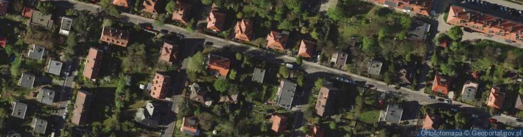 Zdjęcie satelitarne Podróżnicza ul.