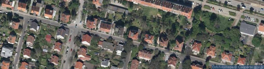 Zdjęcie satelitarne Podróżnicza ul.