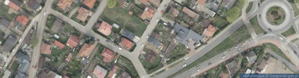 Zdjęcie satelitarne Projektowana ul.