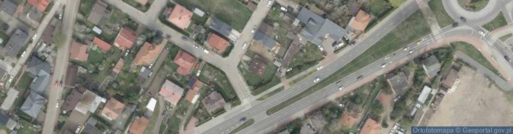 Zdjęcie satelitarne Projektowana ul.