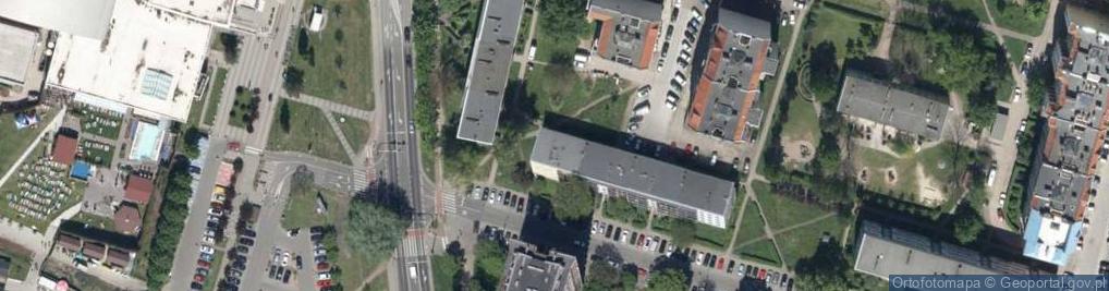Zdjęcie satelitarne Przestrzenna ul.