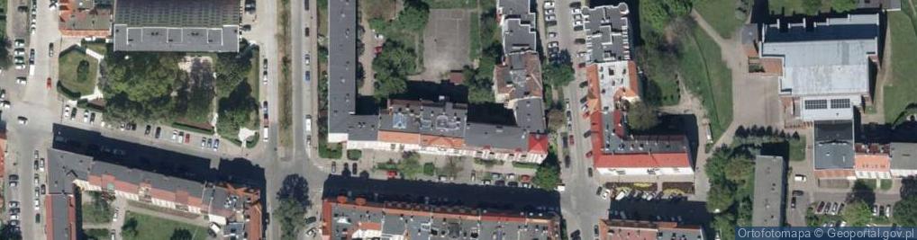 Zdjęcie satelitarne Przestrzenna ul.