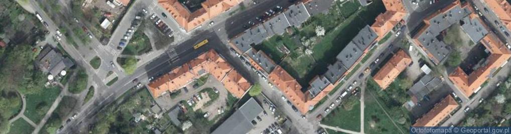 Zdjęcie satelitarne Psie Pole ul.