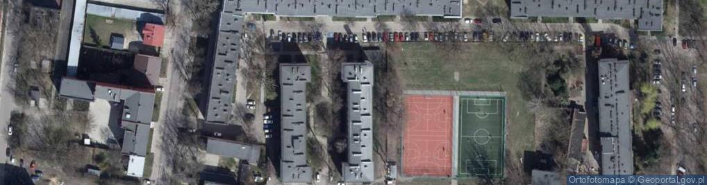 Zdjęcie satelitarne Romskich Ofiar Getta Łódzkiego ul.