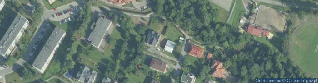 Zdjęcie satelitarne Roztoki ul.
