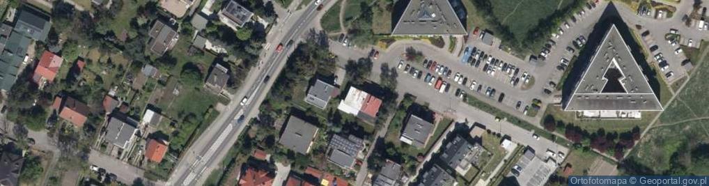 Zdjęcie satelitarne Roślinna ul.