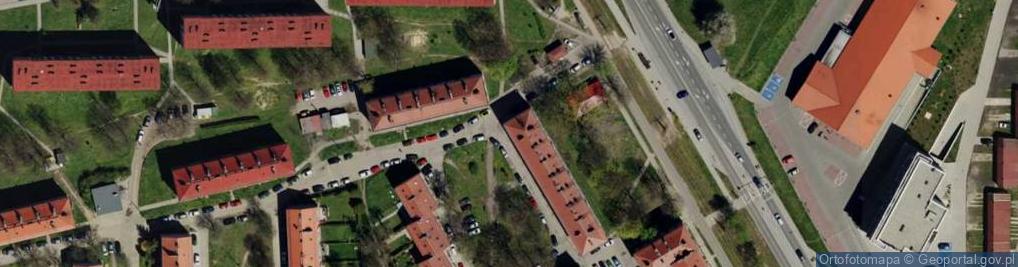 Zdjęcie satelitarne Skwer Na Stroszku skw.