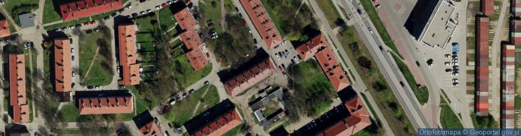 Zdjęcie satelitarne Skwer Na Stroszku skw.