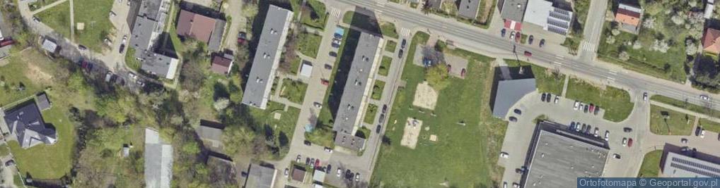 Zdjęcie satelitarne Skowrońskiego, ks. ul.